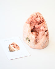 Pink Amethyst Polished Geode 2.2lbs