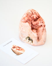 Pink Amethyst Polished Geode 2.2lbs