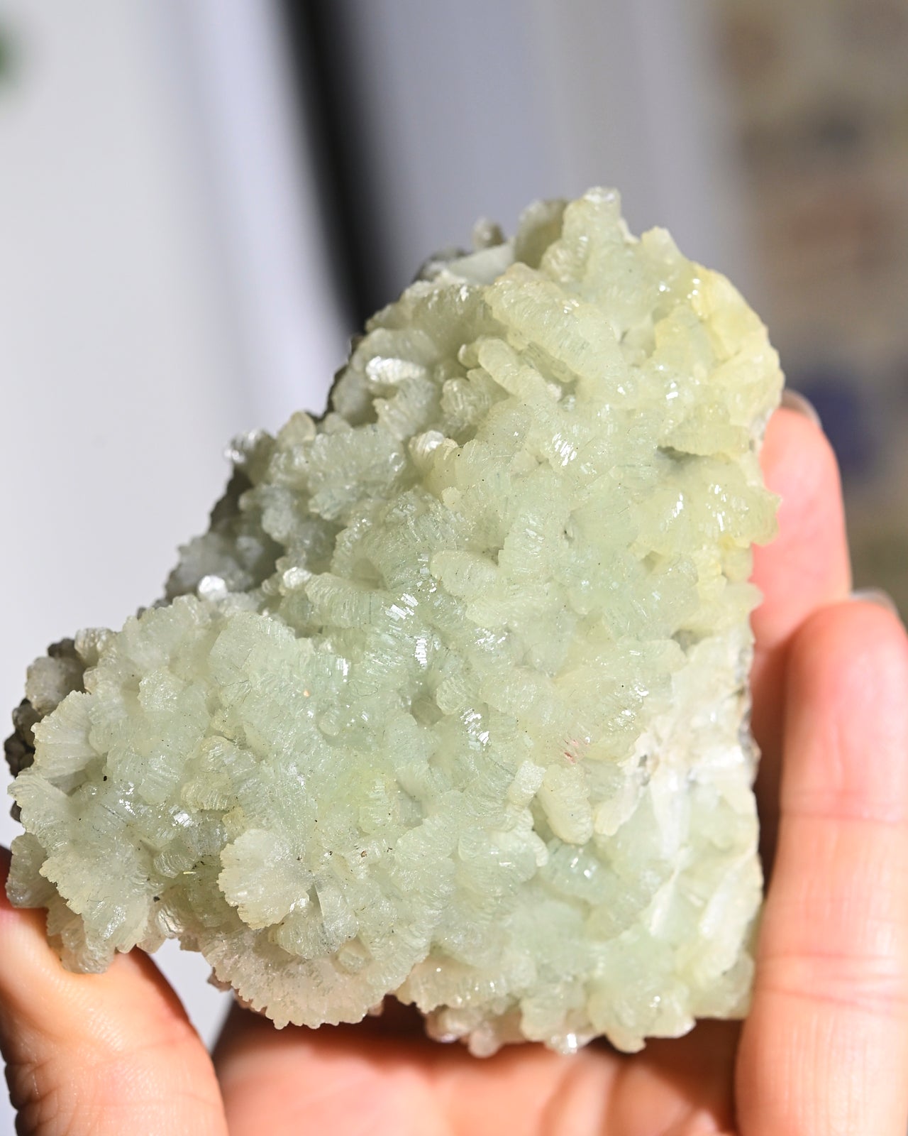 Prehnite Crystal Cluster
