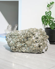 Rare Museum Grade 50lbs Pyrite w Clear Quartz Statement
