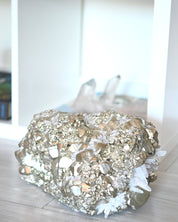 Rare Museum Grade 50lbs Pyrite w Clear Quartz Statement
