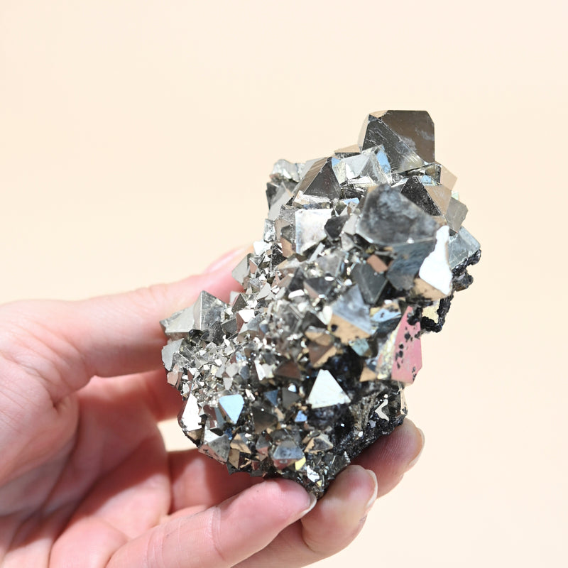 Triangle Pyrite Cluster 3 inch