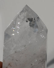 XL Clear Quartz Point + Custom Stand 10lbs