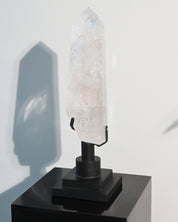 XL Clear Quartz Point + Custom Stand 10lbs