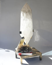 44lb XXL  Double-Terminated Quartz Point on Custom Stand