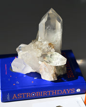 Citrine w chlorite Quartz Cluster 5lbs