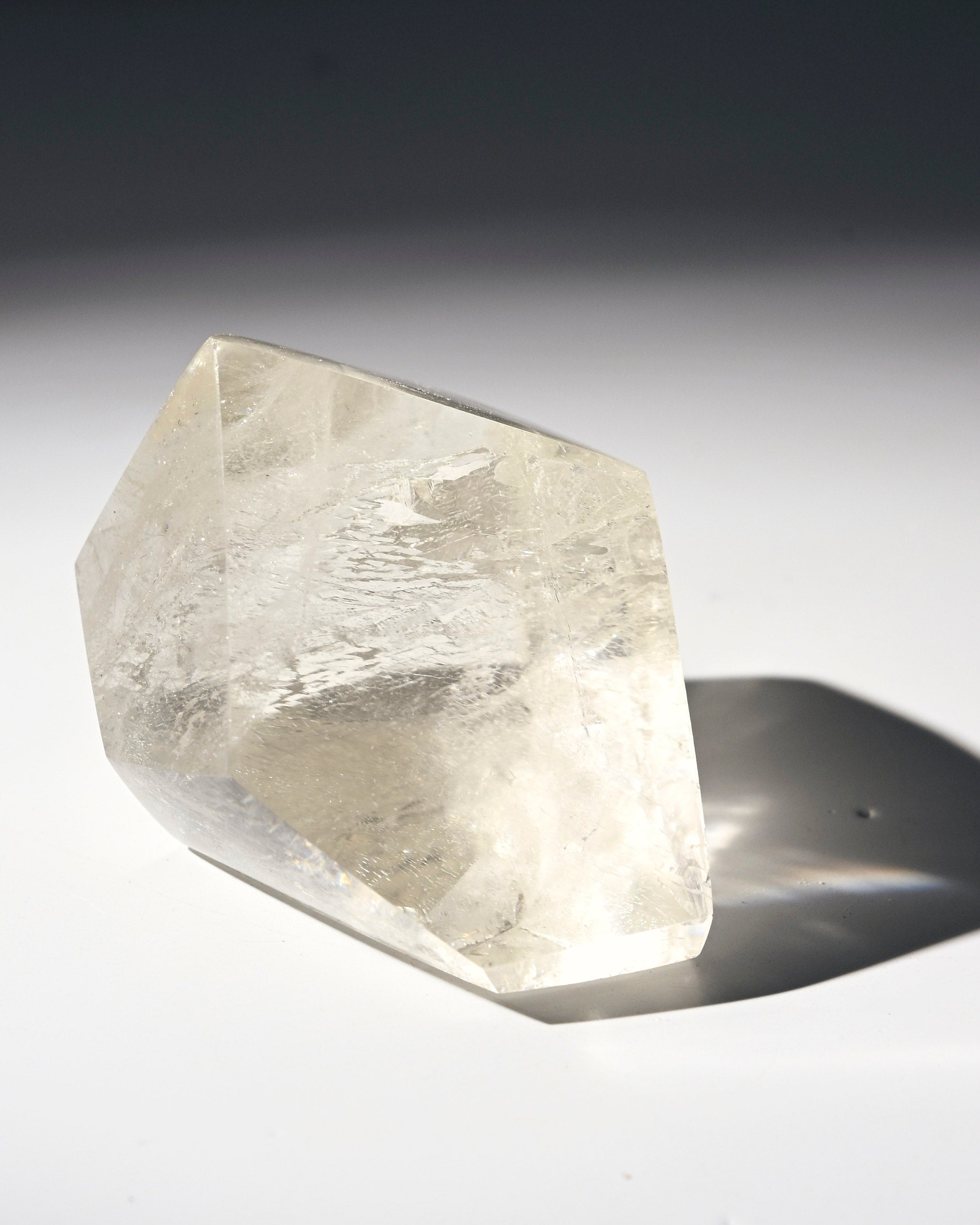 Geometric Golden Quartz Crystal 3in