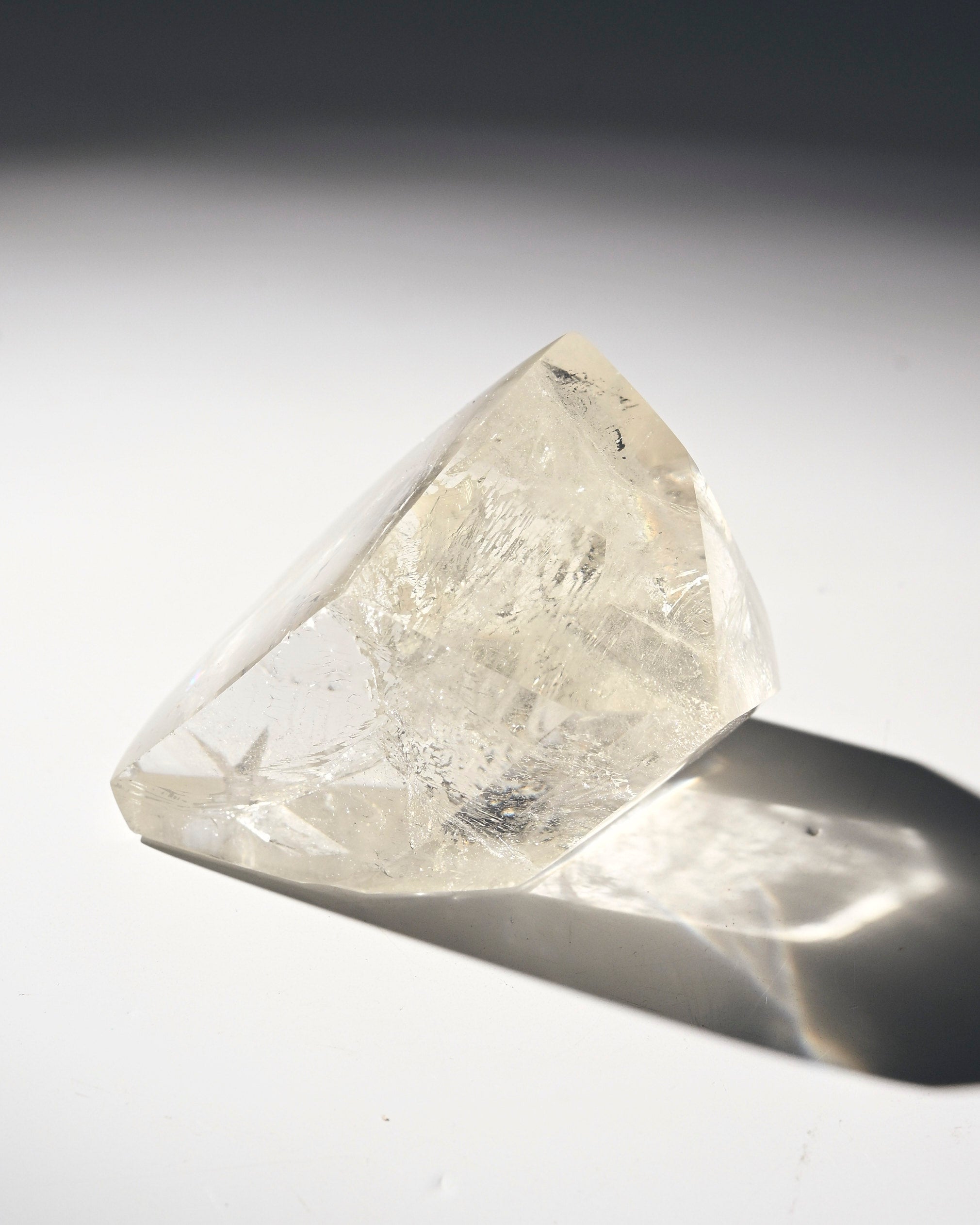 Geometric Golden Quartz Crystal 3in