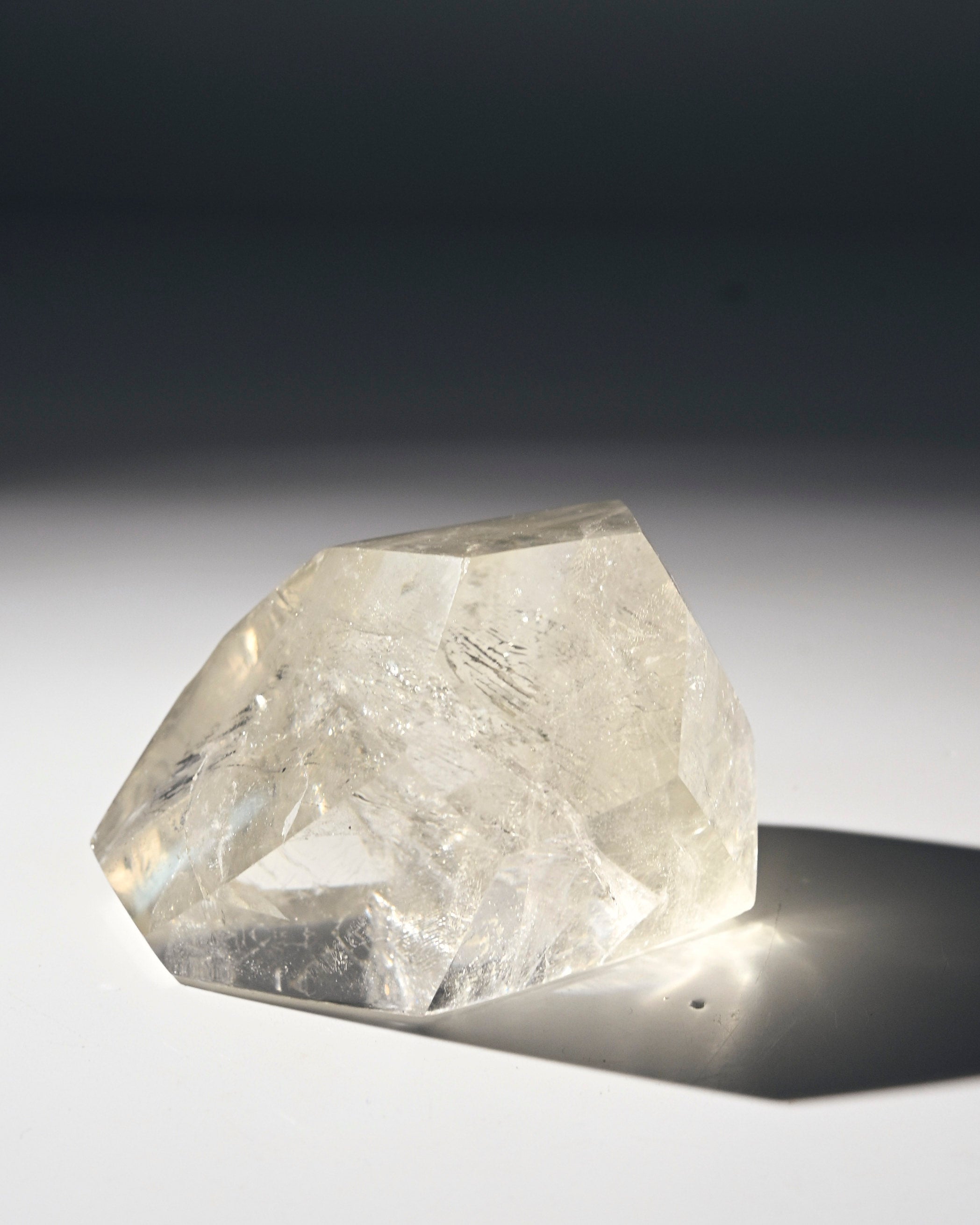 Geometric Golden Quartz Crystal 3in