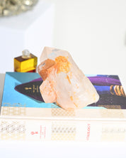 Quartz Cluster w Hematite 2lbs
