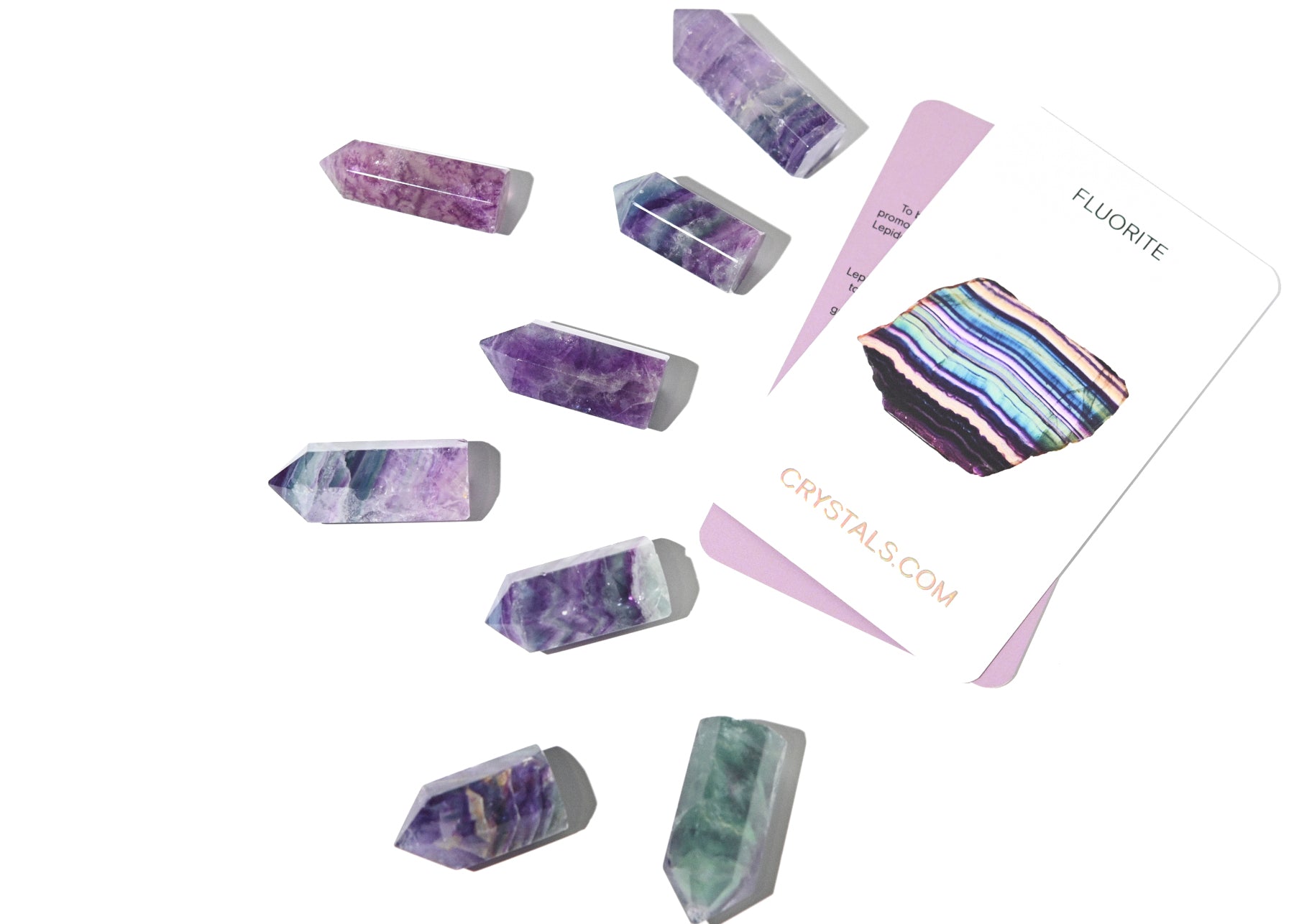 rainbow fluorite crystal