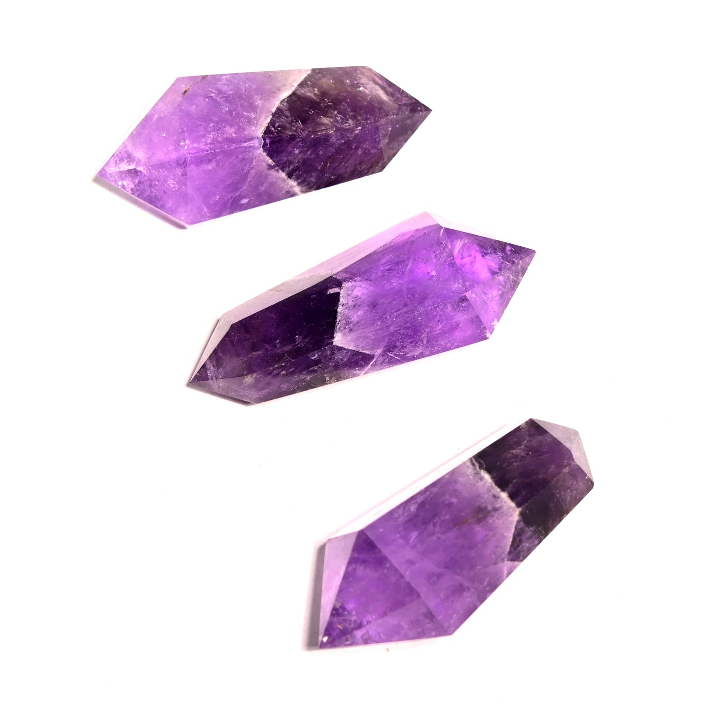 Chevron Amethyst Double Terminated Point