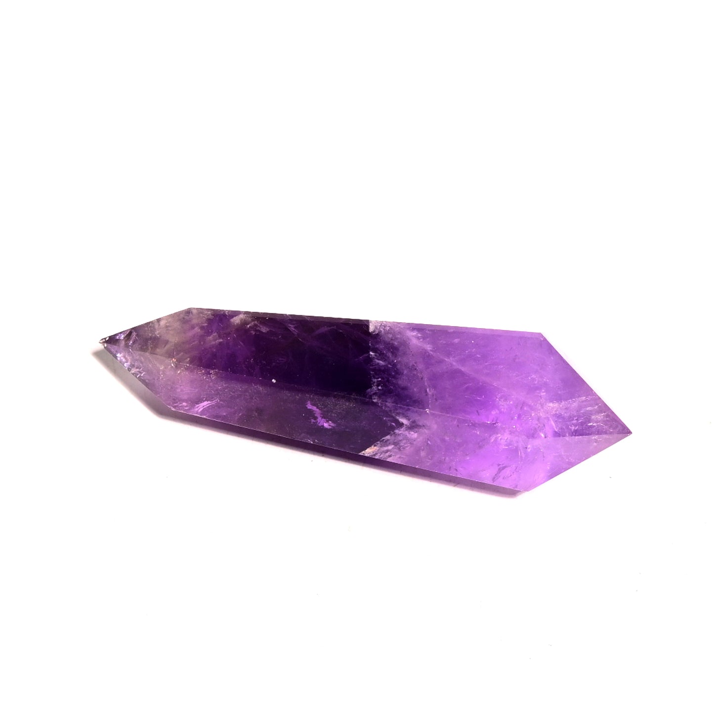Chevron Amethyst Double Terminated Point