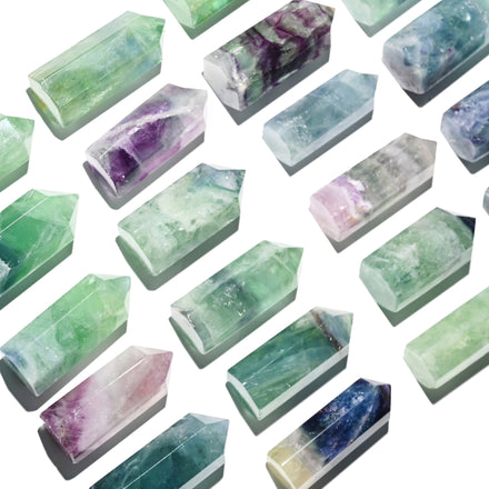 Rainbow Fluorite point small AA — Fluorite crystal specimen