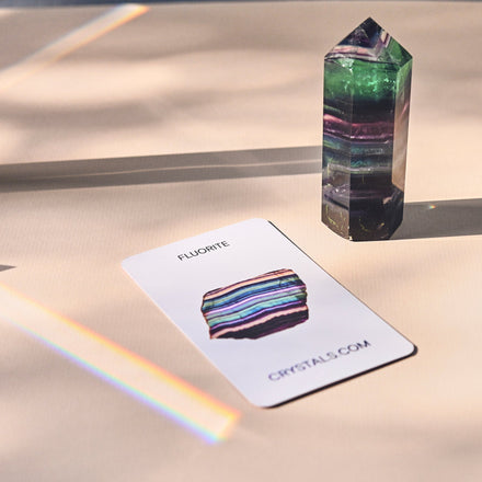 Rainbow Fluorite Towers — Fluorite crystal specimen