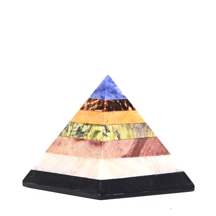 Mixed 7 CHAKRA Crystal Pyramid — Sodalite crystal specimen