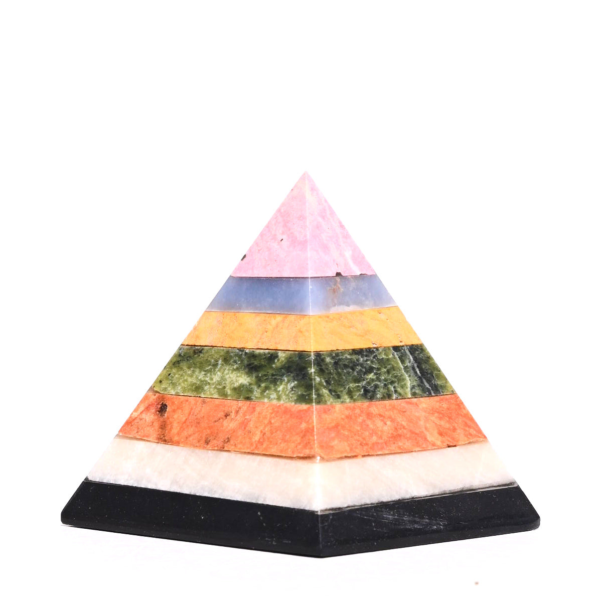 Mixed CHAKRA Crystal Pyramid
