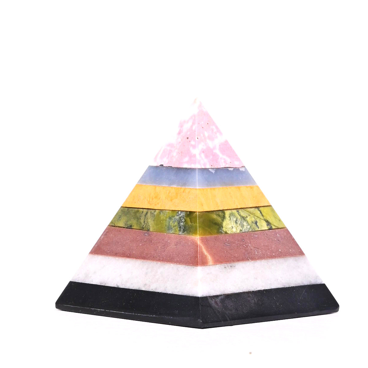 Mixed CHAKRA Crystal Pyramid