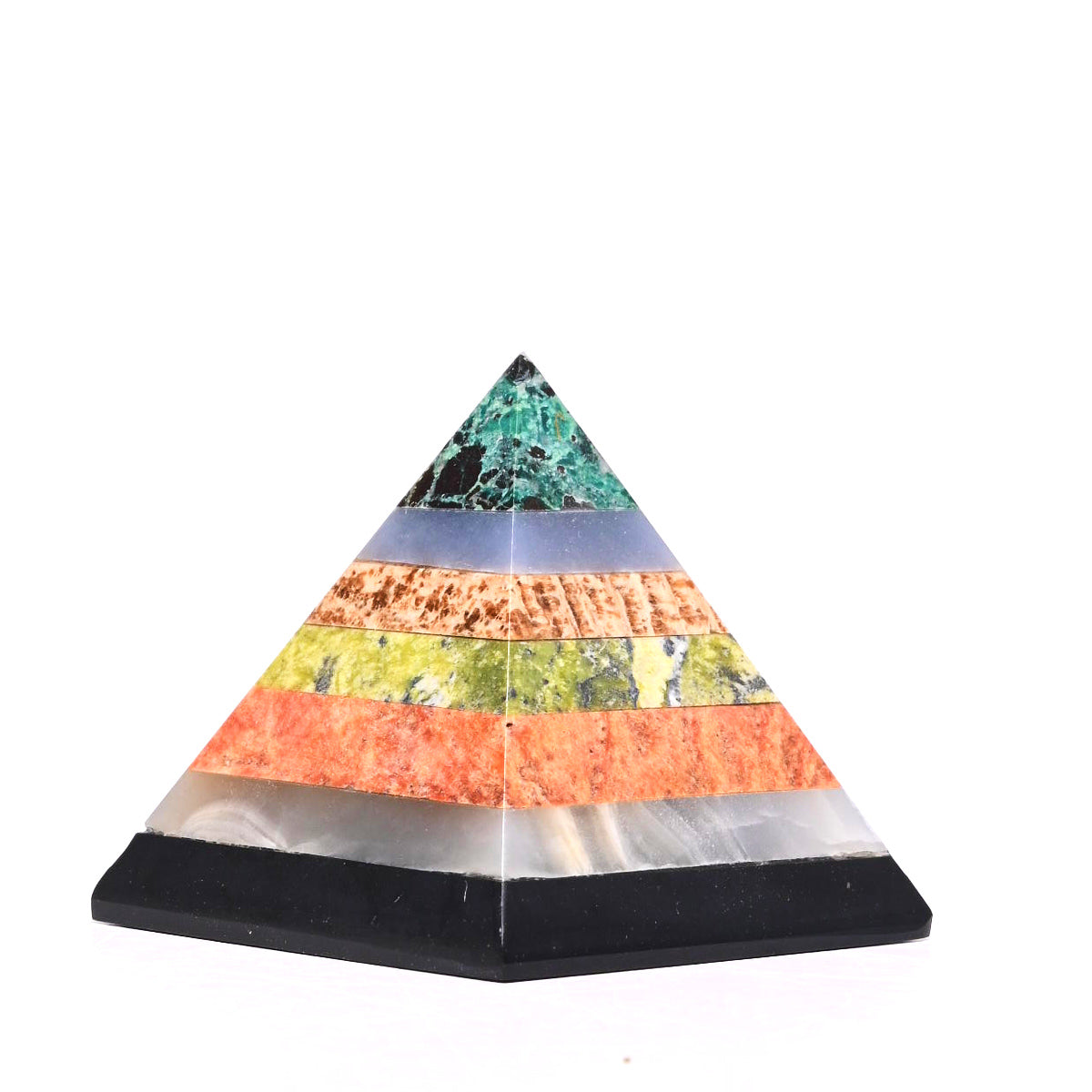 Mixed CHAKRA Crystal Pyramid