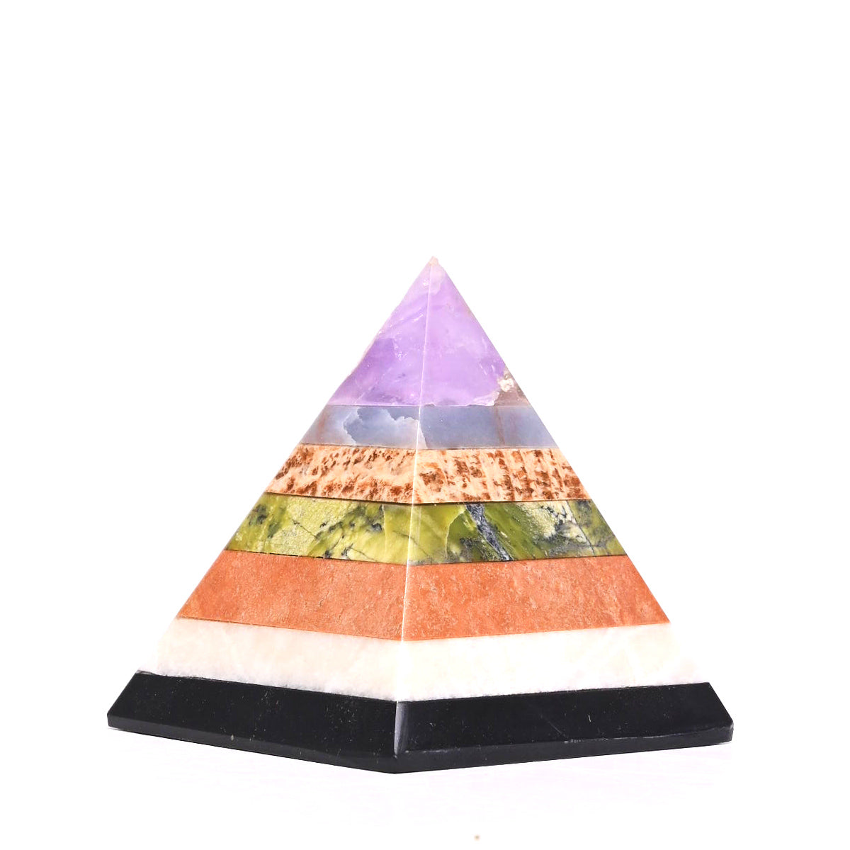 Mixed CHAKRA Crystal Pyramid