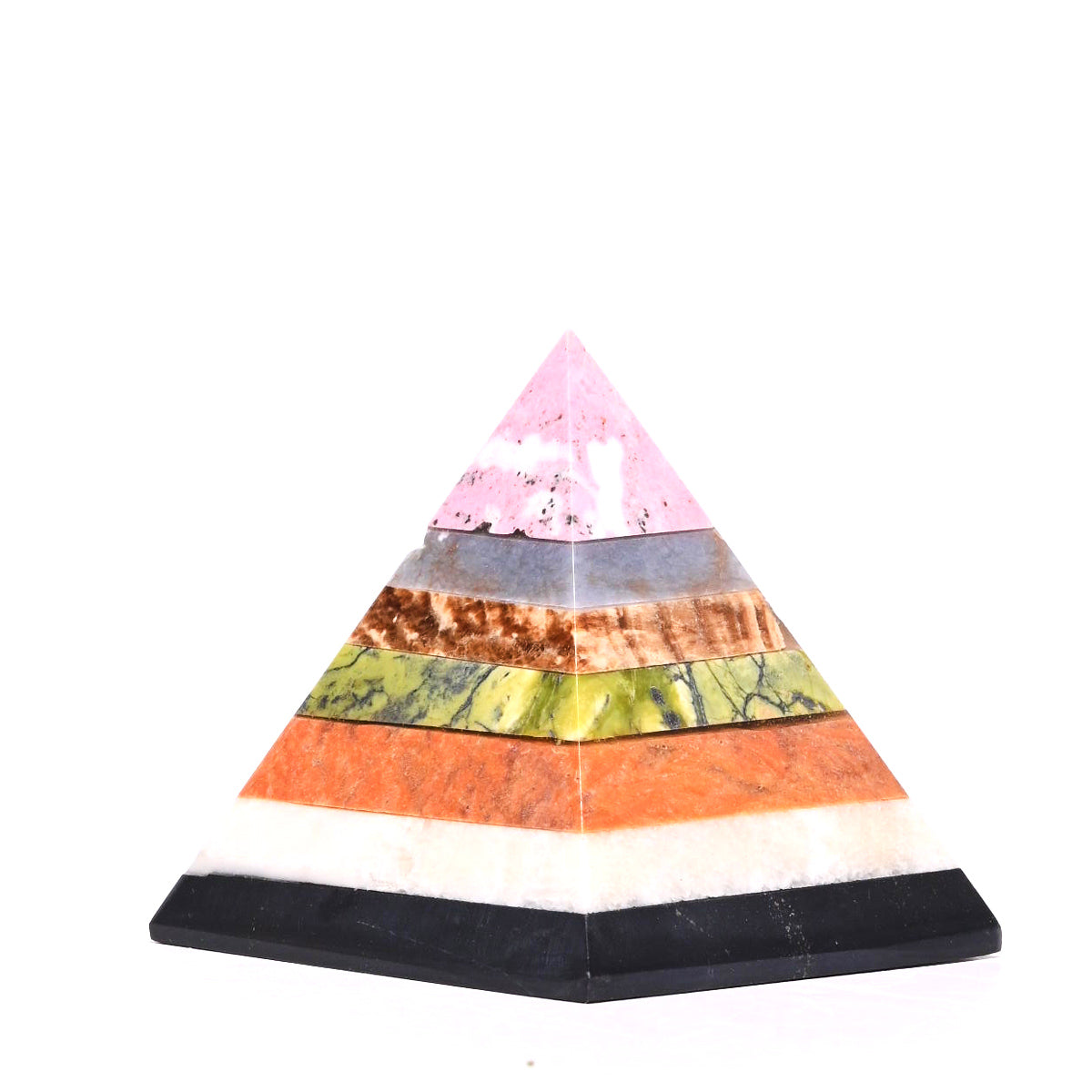 Mixed CHAKRA Crystal Pyramid