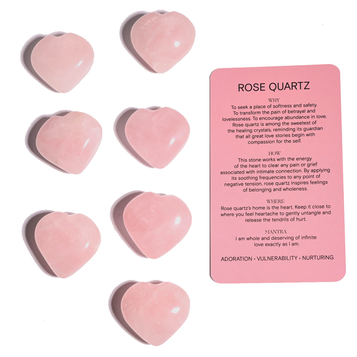 Rose Quartz Heart