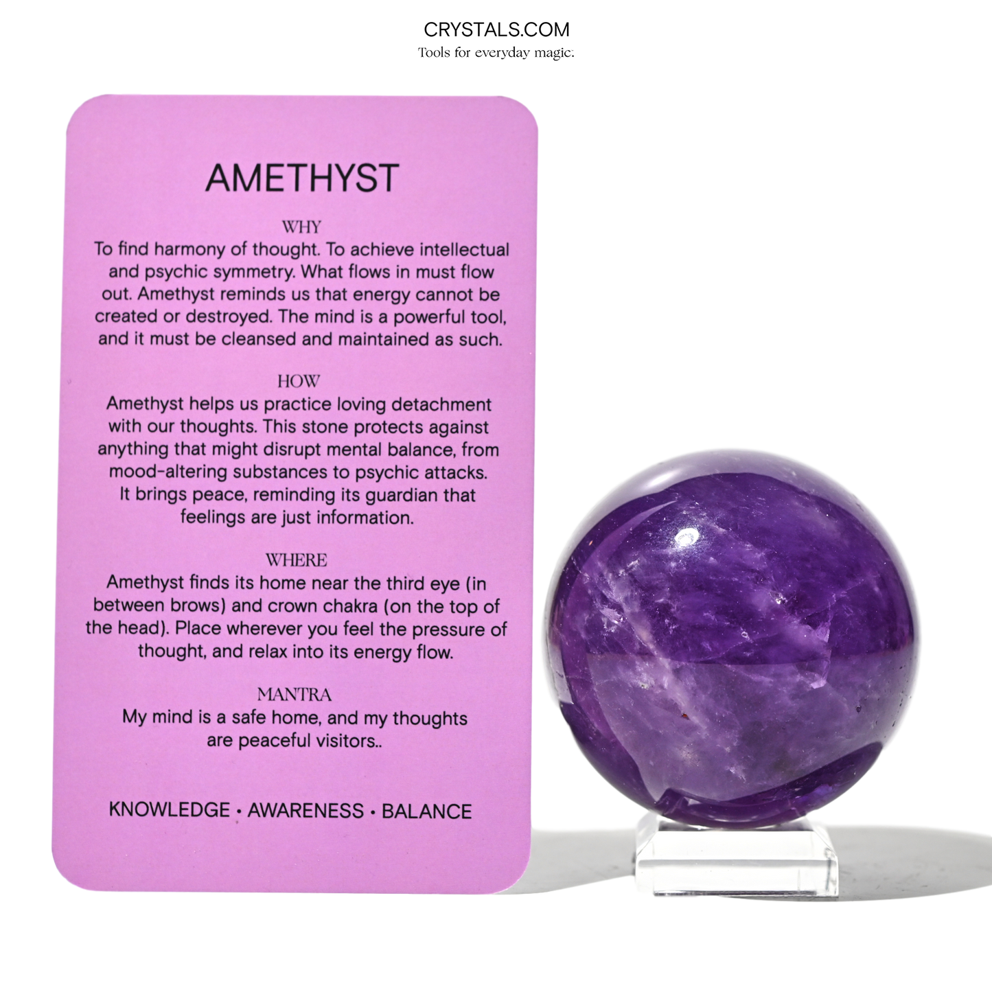 Amethyst  Sphere