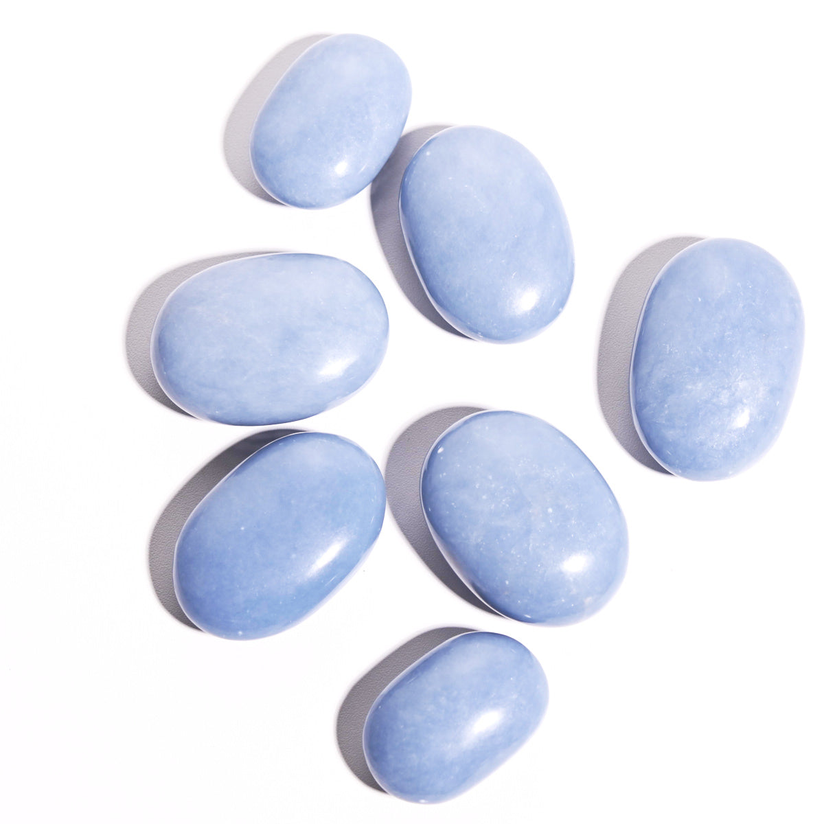 Angelite Palm Stone