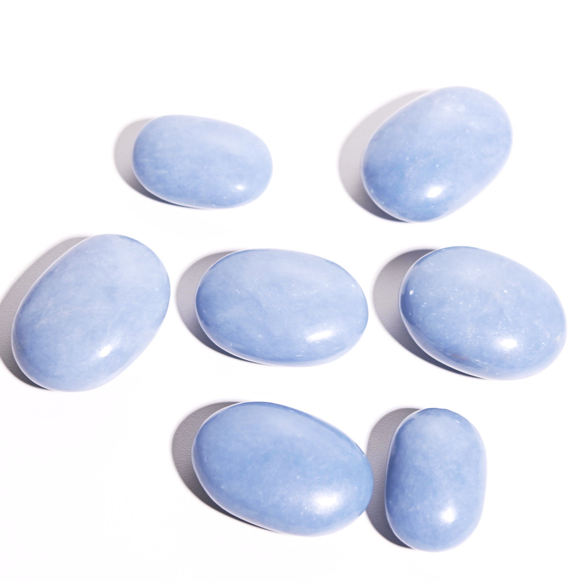 Angelite Palm Stone