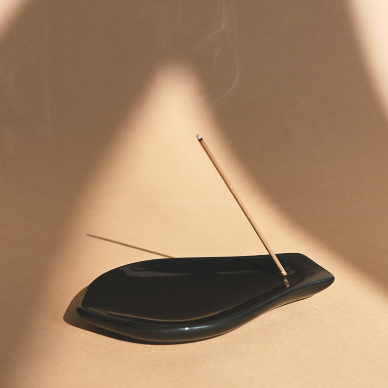 Ceramic Lotus Petal Incense Holder