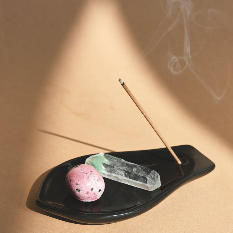 Ceramic Lotus Petal Incense Holder