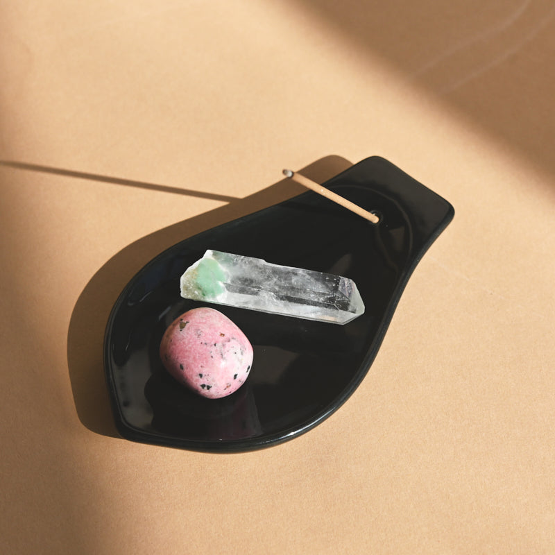 Ceramic Lotus Petal Incense Holder