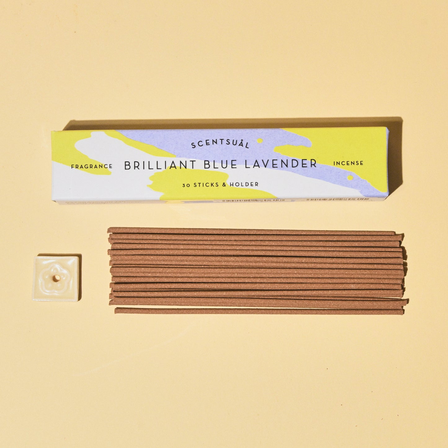 Blue Lavender Incense 30 sticks w/ Holder - SCENTSUAL