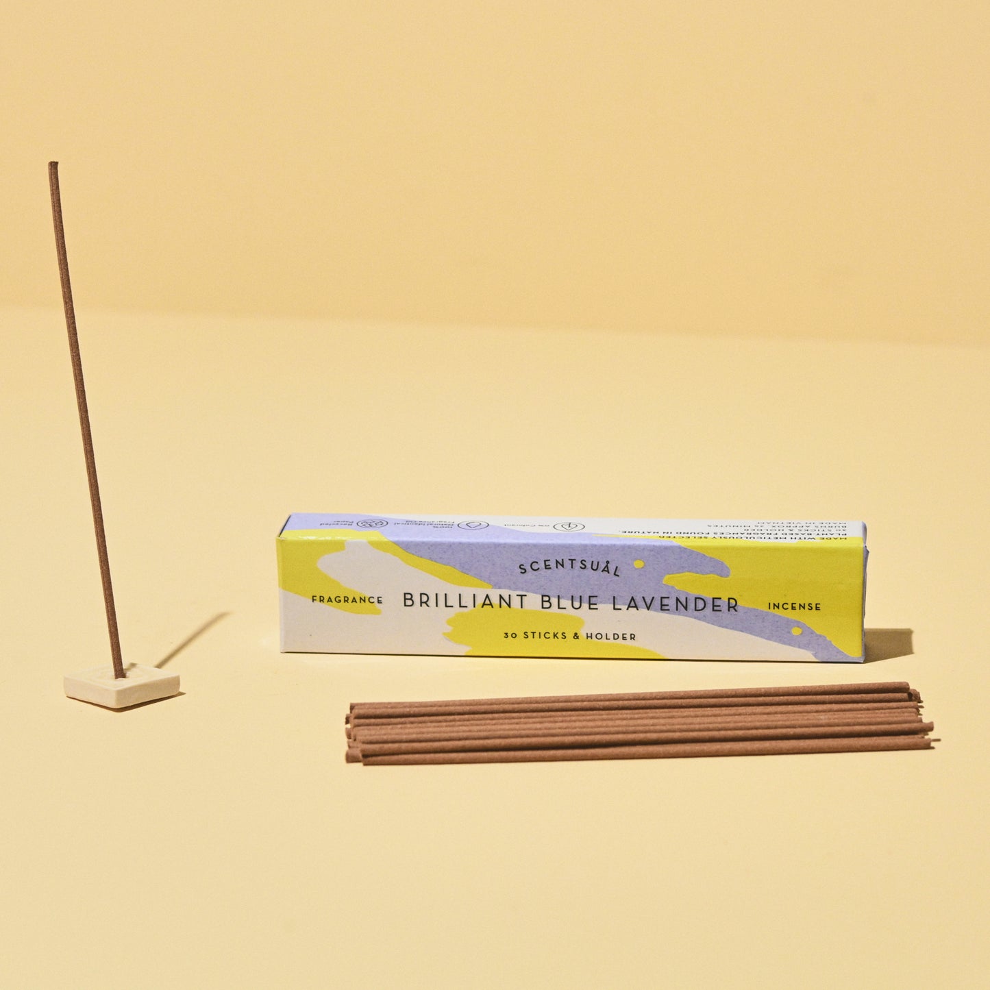 Blue Lavender Incense 30 sticks w/ Holder - SCENTSUAL