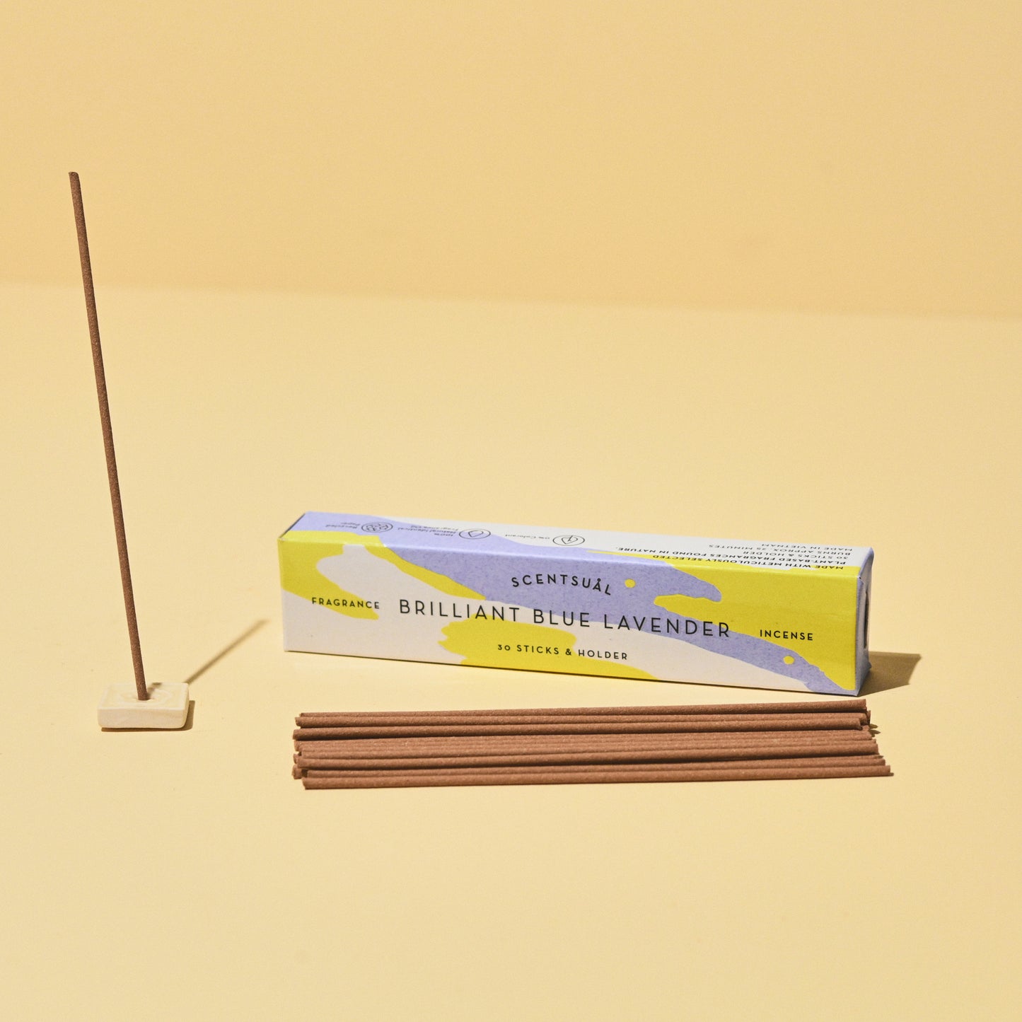 Blue Lavender Incense 30 sticks w/ Holder - SCENTSUAL