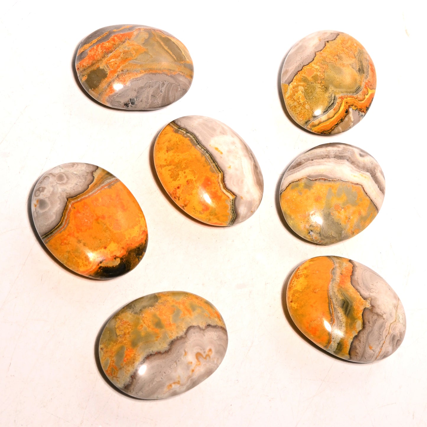 Bumblebee Jasper Palm Stone