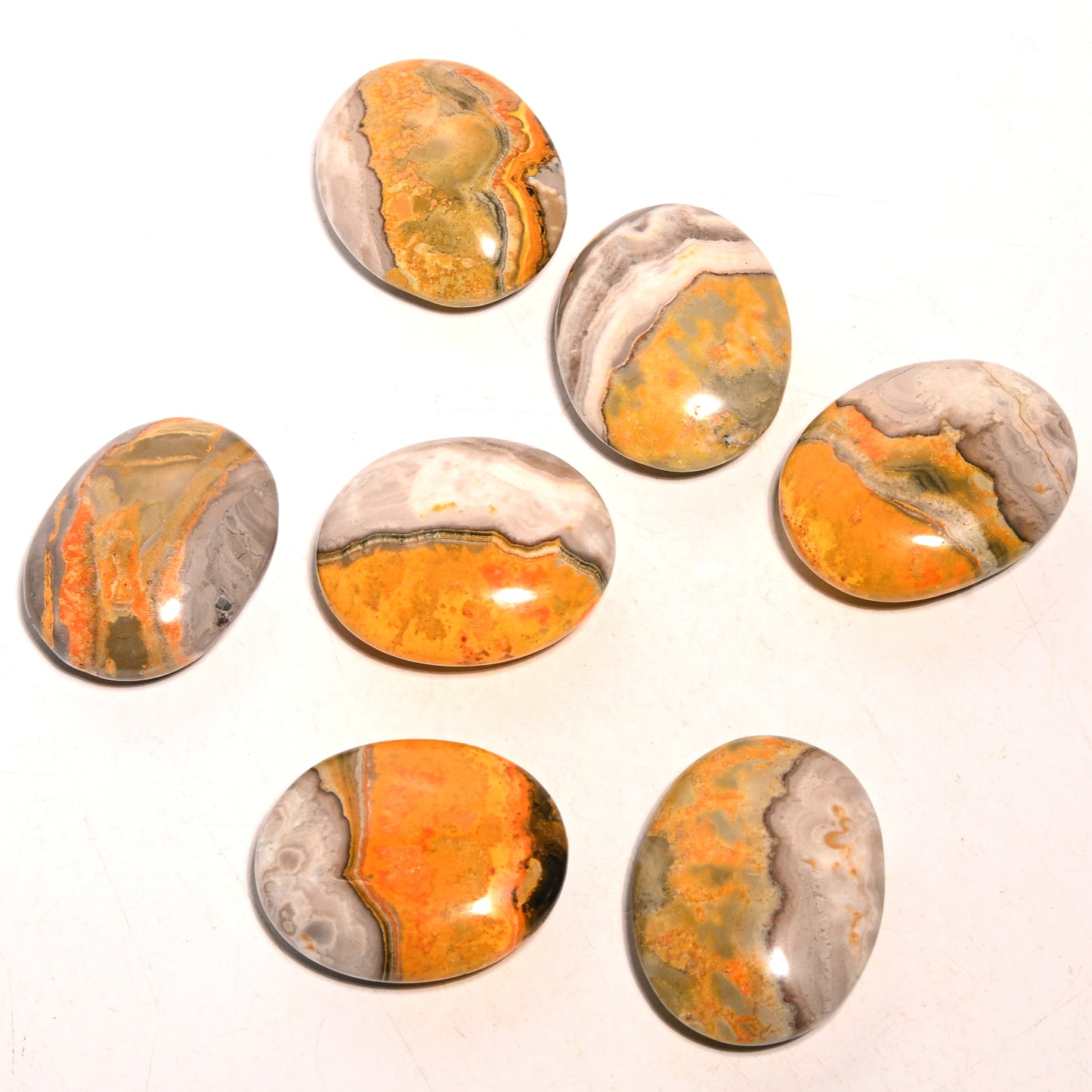 Bumblebee Jasper Palm Stone