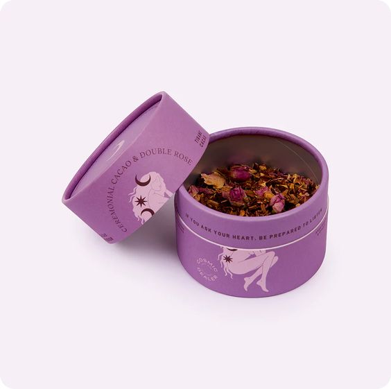 CEREMONIAL CACAO AND DOUBLE ROSE A COMFORTING CHOCOLATE TEA