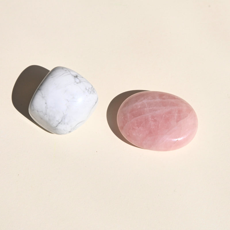 Soothe Crystal Pouch - Rose Quartz | White Howlite