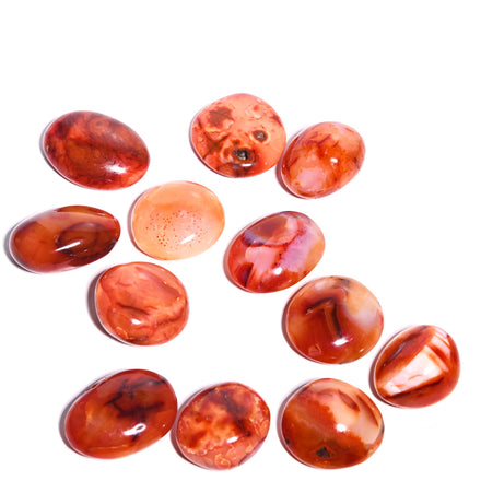 Carnelian Palm Stone - PASSION — Carnelian crystal specimen
