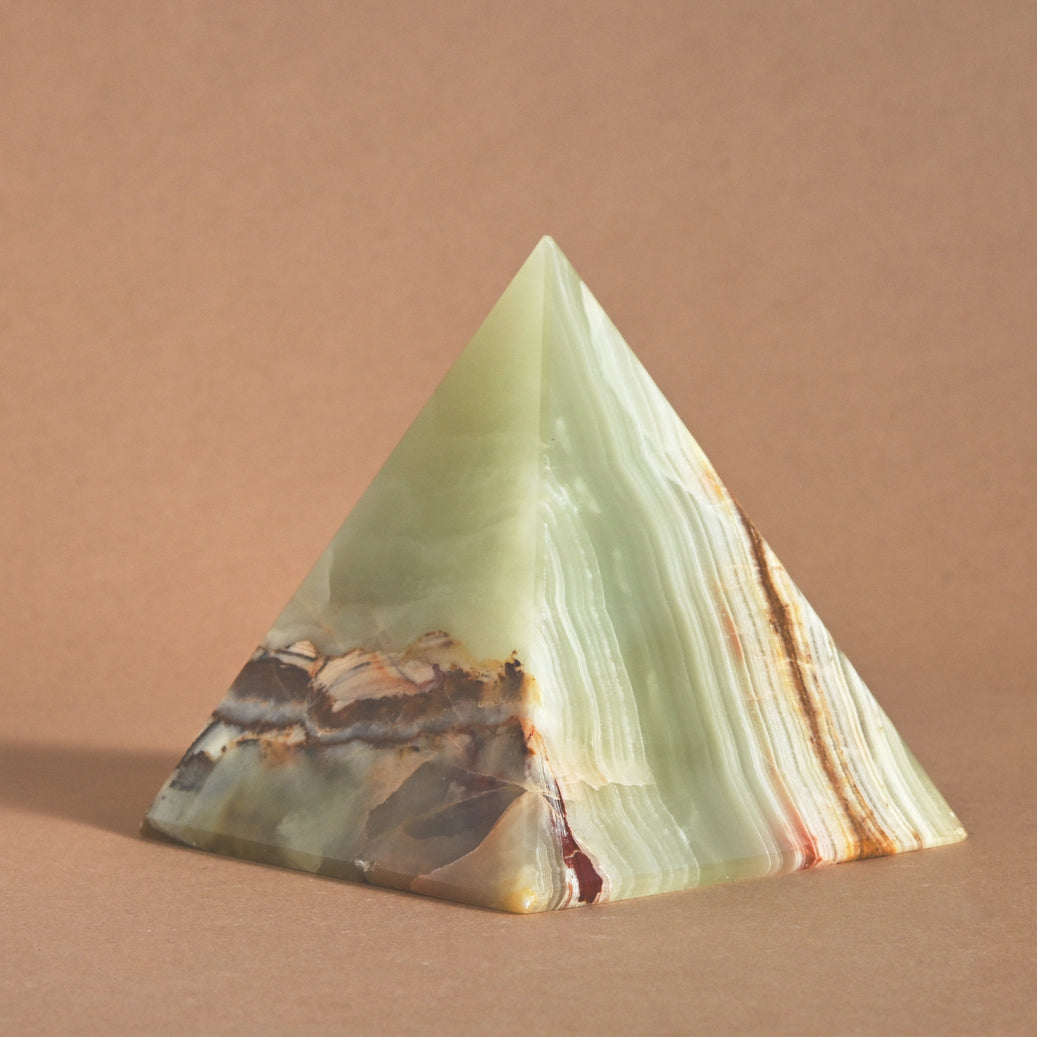 Green Onyx Pyramid