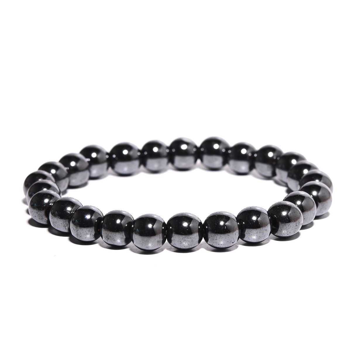 Hematite Bracelet 8MM - Genuine Hematite Stone Bracelet