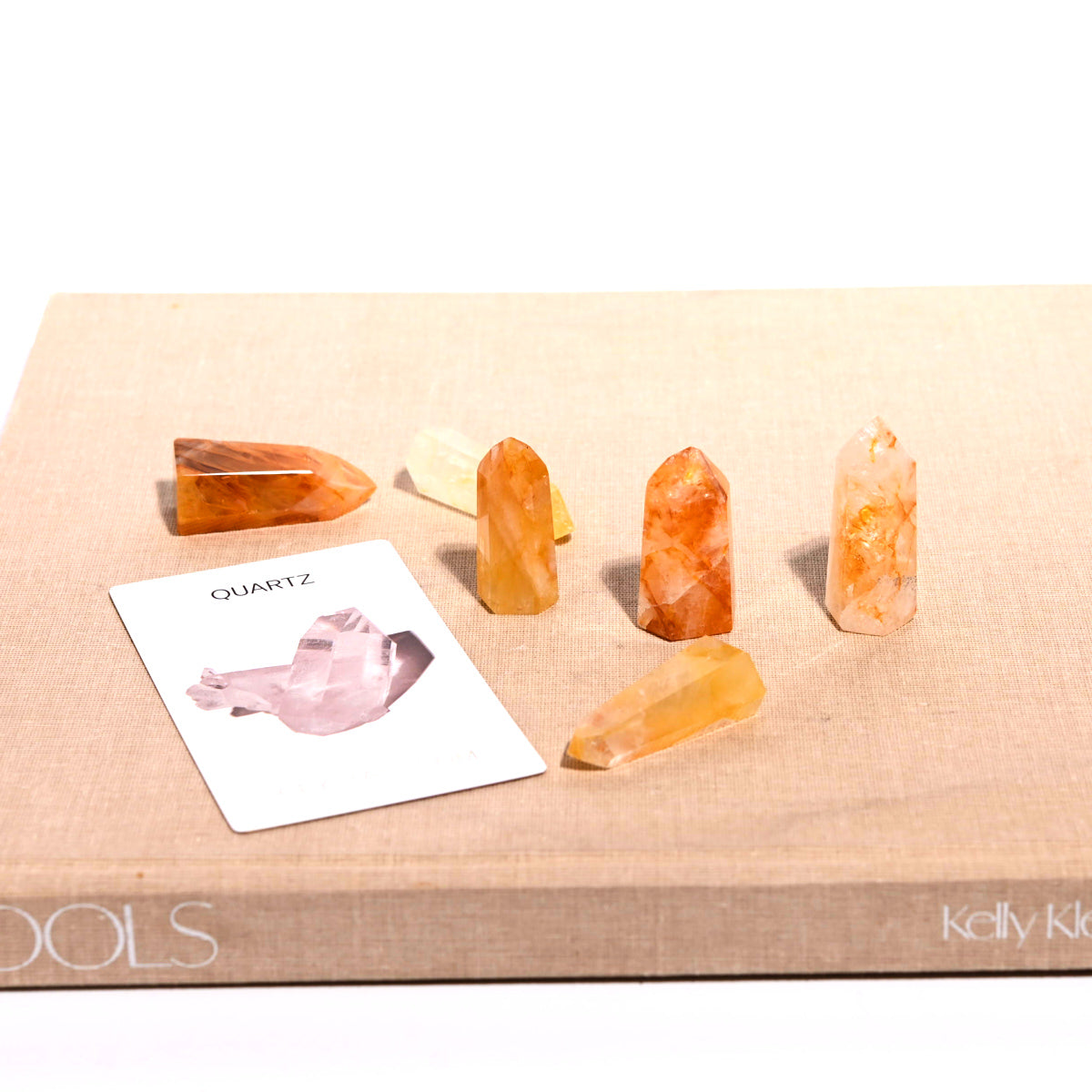 Hematite Quartz Point 2 Inch