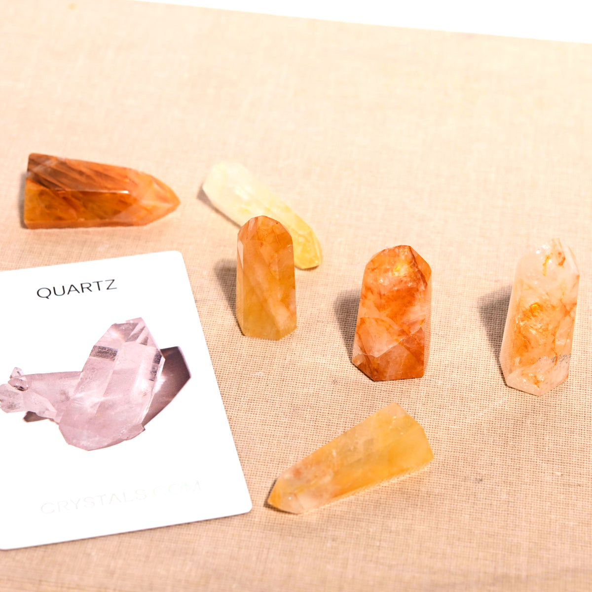 Hematite Quartz Point 2 Inch