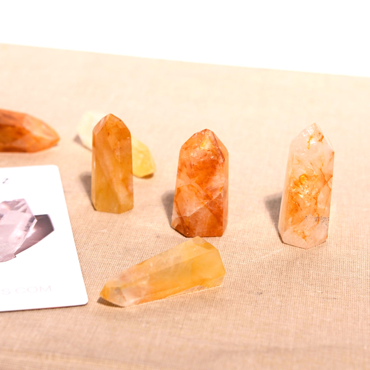 Hematite Quartz Point 2 Inch