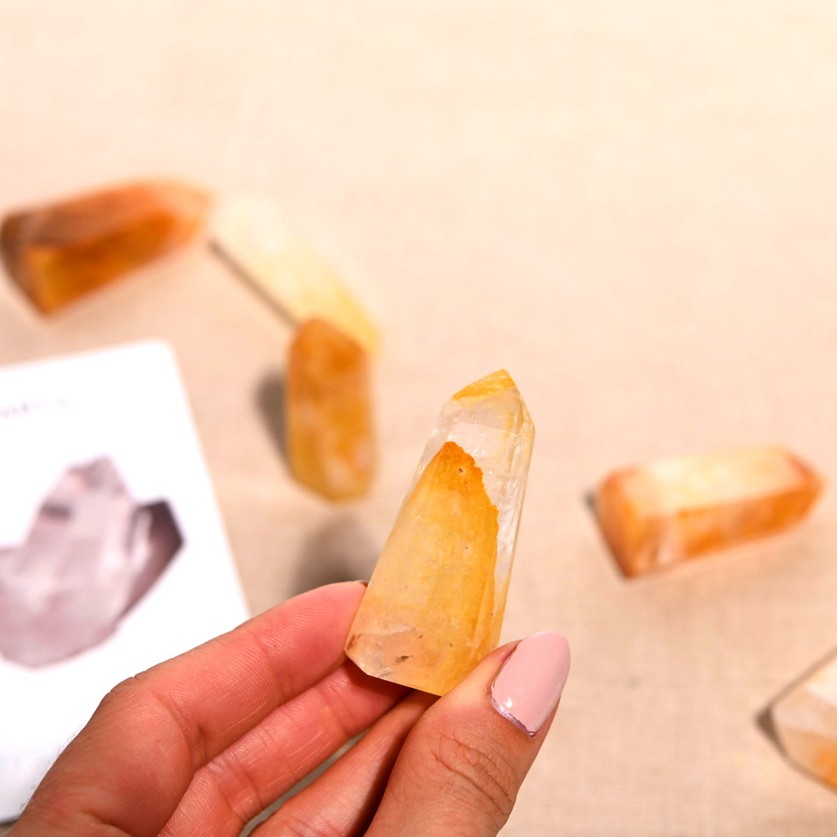 Hematite Quartz Point 2 Inch