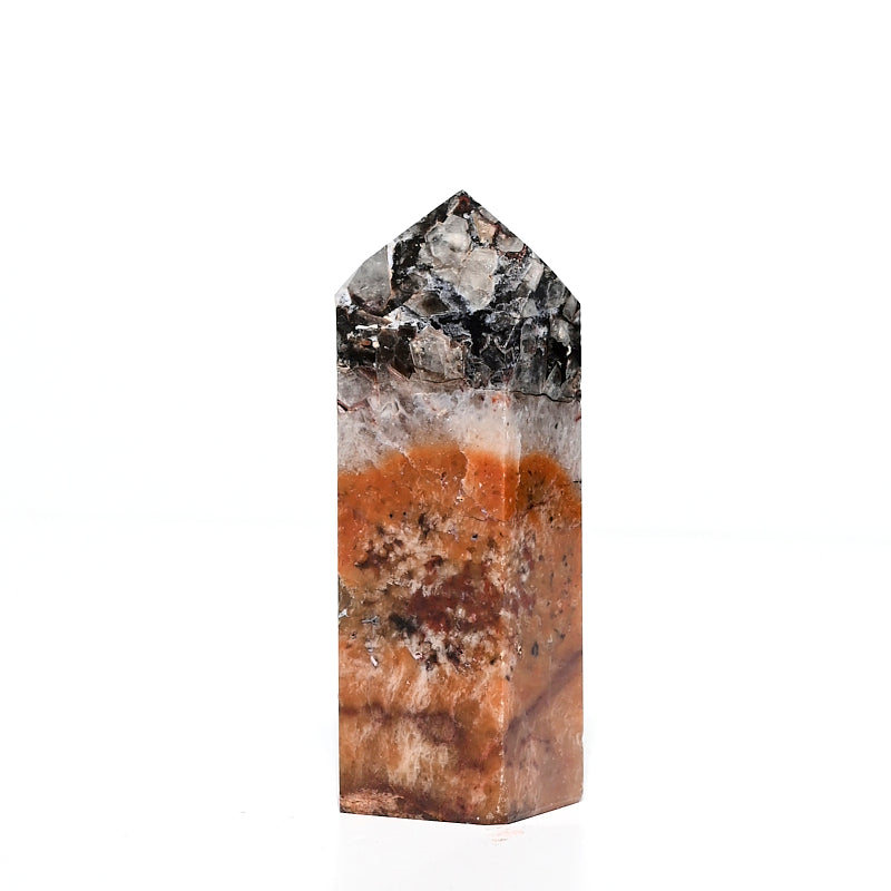 Mosaic Chalcedony Quartz Tower