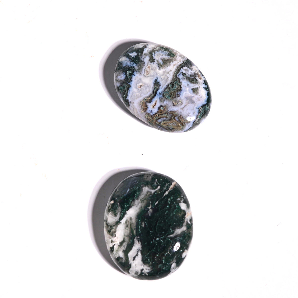 Green Moss Agate Palm
