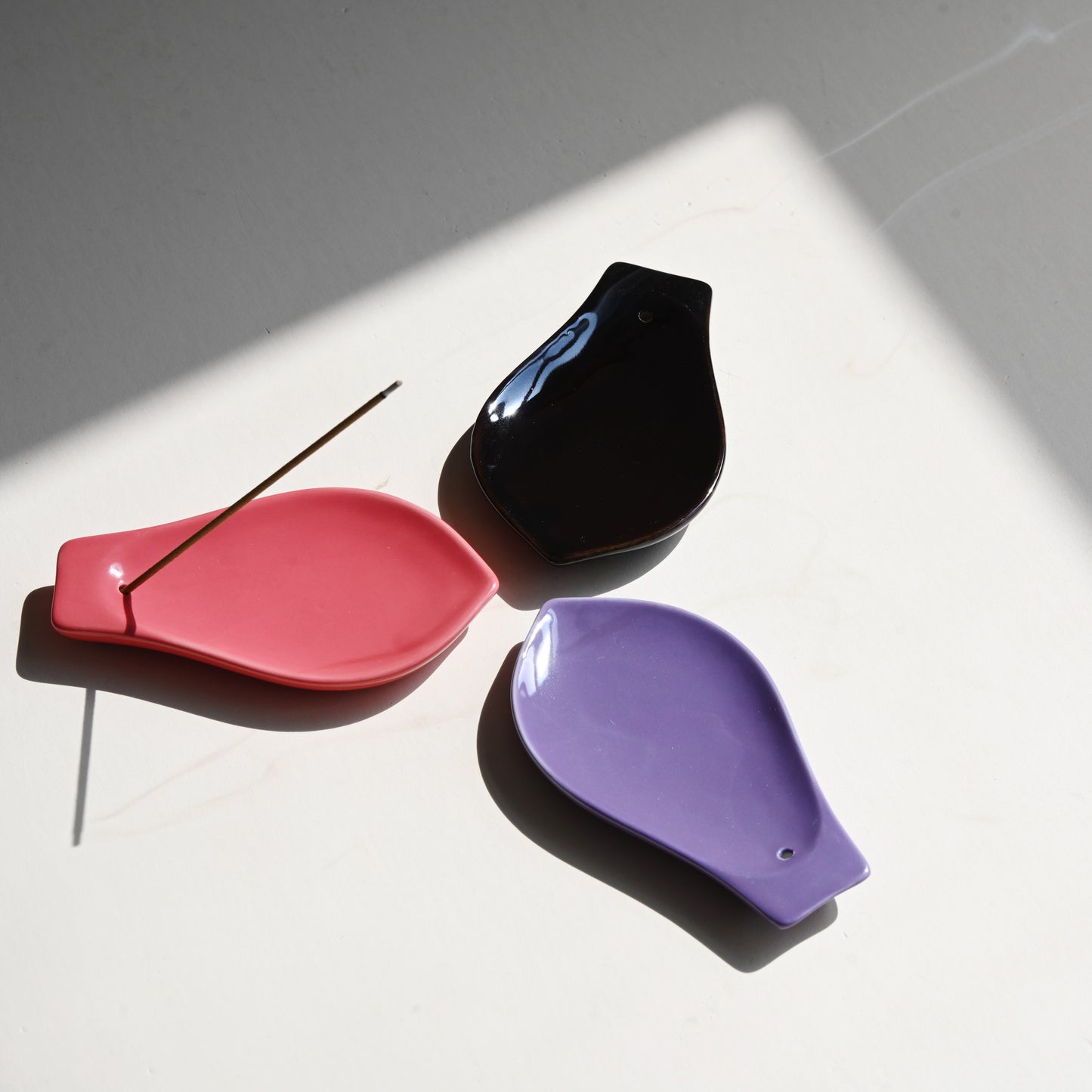 Ceramic Lotus Petal Incense Holder
