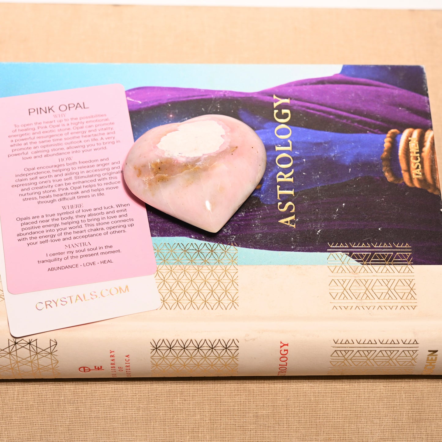 Pink Opal Heart